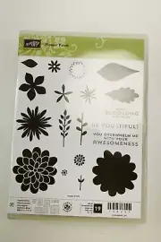 Stampin Up! FLOWER PATCH Photopolymer Stamps & FLOWER FAIR Framelits Dies NIB