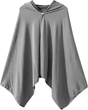 [CAUME] Cooling Cape - Lightweight Soft Quick Dry Portable Hooded Cloak,Cooling Shawl Cape for Mountaineering Outdoor Sports, Dress Coat for Women and Men, Cooling Shawl