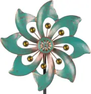 Garden Decor Wind Spinners, Small Waterproof Metal Pinwheels Wind Spinner for Ya