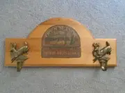 Deer Hunting Rustic Open Season Coat Rack Hat Racks Hooks Cabin Farm Man Cave