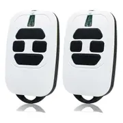 Garage Door Remote Control Transmitter Replacement for 433.92MHz GTI4 Handheld Transmitter Pack of 2 White Black