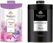 Yardley London Morning Dew + Classic Talc Unisex 250 gm 2 Pcs Set (2 x 250 gm)