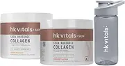 HealthKart hk vitals Skin Radiance Marine Collagen Supplement (Lemon, 100g) with Skin Radiance Collagen Supplement with Biotin, Orange, 100 g & Sipper Bottle | Vitamin C, E, Sodium Hyaluronates