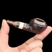 3.7 Inch Tobacco Pipe 9MM Handmade Briar Wood Pipes Horns Smoking Cigarette Pipe