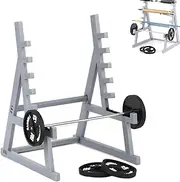 Delsen Sporty Squat Rack Pen Holder with Dumbbells and Weights, Gym Theme Desk Pen Holder, Pen Holder for Desk
