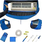 Runspich Mini Split Cleaning Bag Kit - Full Coverage Wall Units AC Cleaning Cover for Minisplit Air Conditioner System Cleaning Tools (Large)