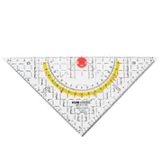Kum Students 22cm Grip Triangle Protractor Engineer Compass 493c TB
