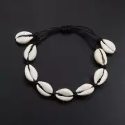 Natural Shell Bracelets-Conch Chain Braided Rope Anklets Barefoot Anklet Jewelry