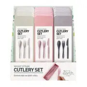 NEW Is Gift Wheat Straw Travel Cutlery Set By Anaconda