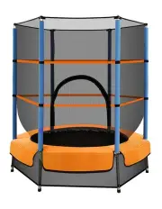 [Everfit] Mini Trampoline Round Safety Net 4.5ft in Multi