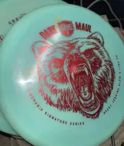 Discmania Dark Maul Glow C Line PD Disc Golf 175g Avery Jenkins OOP Teal/red