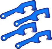 Zerodeko 4Pcs Blue Plastic Bucket Lid Opener Easy Use Wrench Tool for Cans Lid for Industrial and Household Use Effortless Grip and Maximum Leverage