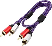 Sosoport Rca Audio Cables for Car and Home Theater Systems Durable Stereo Cable for Speaker Connections High Fidelity Sound Transmission Plug and Play Design for Easy Use