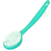 10" Long Handle Back Shower Brush Exfoliating Back, Body and Feet Scrubber