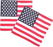 [CHILDWEET] Independence Day Headband Square Neck Scarf Stylish American Flag Accessory for Women Men
