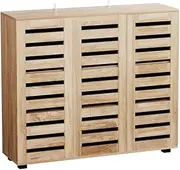[Artiss] Shoe Cabinet, 30 Pairs Wooden Storage Rack Cabinets Bench Box Drawers Organiser Shoes Shelf Drawer, Cupboard Hallway Home Decor Bedroom Furniture Display Wardrobe Sturdy Construction