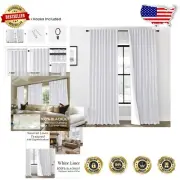 Elegant Blackout Curtains Set 2 Panels - 108" Length & Modern Thermal Insulation