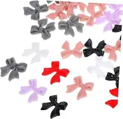 60pcs Bow Nail Charms Nail Gems for Women Manicure Supplies Vibrant Colors