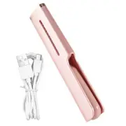 Electric Cordless Hair Straightener and Curling 2 in 1 Dry Comb USB7163