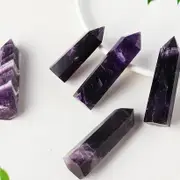 Chevron Amethyst Tower Generator Obelisk - Point- Wand - Crystal Healing - Gift Idea