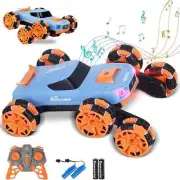 6WD Remote Control Car, RC Stunt Car 360°Rotating, Drifting, Lights, Music
