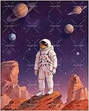 TAOPAOLAB Cosmic Adventure Paint by Numbers Kit for Adults - DIY Astronaut with Planets in Outer Space Painting on Canvas 16x20In, Acrylic Paint Set for Beginners, Art for Home Decoration or Gifts