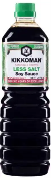 Kikkoman Sauce Soy 43% Less Salt 1ltr x 1