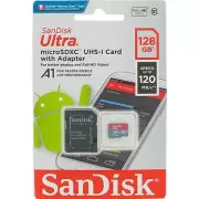 Sandisk Ultra 128G Micro SDXC UHS-I Card with Adapter 120MB/s U1 *SEALED NEW *