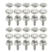 62PCS Stainless Steel Canvas Snap Fastener Kit with Screws and Installation Tools