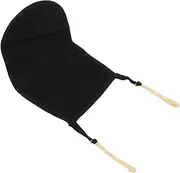 Cotton Premium Chinrest Cover Protector Violin Soft Covers for Amazing Comfort and Durability 3/4 4/4 Violin Black
