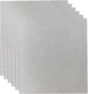 QEXUJOW Microwave Turntable Mica Plate, Universal Microwave Oven Mica Plate Waveguide Cover for Microwave Ovens, Microwave Repair Replacement Parts (6 Pack)