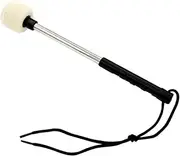 ERINGOGO Wool Felt End Snare Drum Drumstick Stainless Steel Handle Percussion Instrument Accessory for Musicians