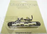 TonePros Nashville Pre-Notched Tune-O-Matic Bridge TP6G-C Chrome Nylon Saddles