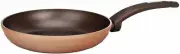 Nutrichef 9.5 in Medium Fry Pan-Non-Stick Stylish, Coffee Inside & Brown Outside