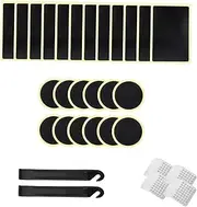 GANAZONO 42pcs Mini Bike Pump Glueless Patch Kit Essential Tire Repair Equipment for Cycling Enthusiasts High Pressure Versatile Repair Tools for Outdoor Bike Maintenance