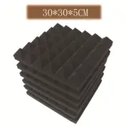 6pcs Acoustic Wall Panel Tiles Studio Sound Proofing Insulation Foam Pads