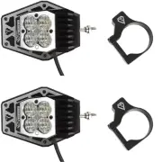 Assault Industries Nighthawk LED Side Mirrors (Pair) w/ 1.75" Clamps