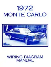 1972 CHEVROLET MONTE CARLO WIRING DIAGRAM MANUAL