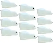 SOPOTUTU 12Pcs Luminous Miniature Bear Figurines Cartoon Bear Statues for Micro Landscape Decoration Craft Glow The Dark Compact Design for Home Decor
