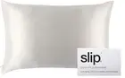 Slip Queen Silk Pillow Cases - Queen Size Standard Pillow Case, White 20" x 30"