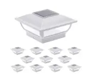 GreenLighting Royalty 7 Lumen Solar Post Cap Light for 4x4 Post, 12-pack