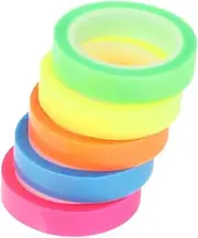 NAMOARLY 5Rolls Highlighter Tape of Notepaper for Annotating Books Easy to Use Reading Tabs Colors for Students and Office Use