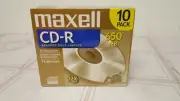 Maxell CD-R Compact Discs Recordable 650 MB 74 Min with Cases Box of 10 1X-12X