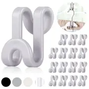 Mlici Connector Hooks Hanger Extenders for Velvet Hangers Coat Clothes Garmen...