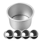 5pcs Detachable Bottom Cake Pie Pans Nonstick Round Metal Cake Pans Bakeware