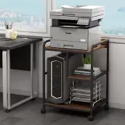 22 X 18 Inch Large Printer Stand Mobile Printer Table With Wheels For Home Offic