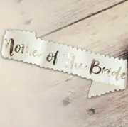 Wedding Sashes Rose Gold - Mother Of The Bride