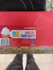 Go Create 40 Sheets Multi-Colored Adhesive Foam Sheets