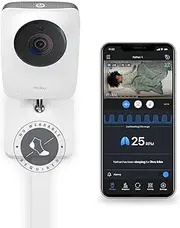 Miku Pro Baby Monitor Camera with Wall Mount - Real-Time Breathing & Sleep Tracking, Contact-Free with Instant Alerts, Enhanced Awareness for Safe Sleep - Requires Additional Monthly Membership