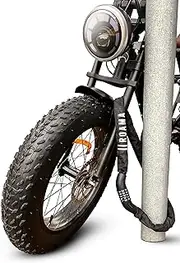 Roama 6 mm Combination Bike Chain Lock 120 cm Chain, Built-in Combination Lock Security, Heavy Duty Steel Links, Extra Long Length, Anti-Theft Bike Lock for Electric, Road, Dirt, Off-Road Bicycles